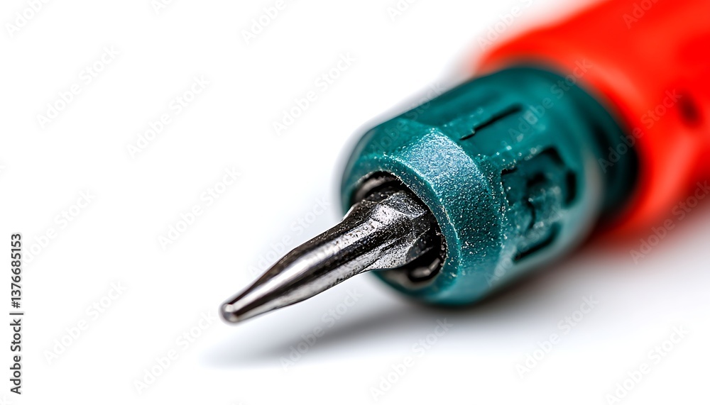 Closeup Red Green Tool Tip. Closeup Red Green Tool Tip.