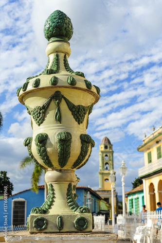 Obraz na płótnie Kuba, Trinidad, Plaza Mayor, Sancti Spiritus w salonie