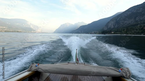 Experience luxury boat travel on Lake Como during a breathtaking sunset getaway