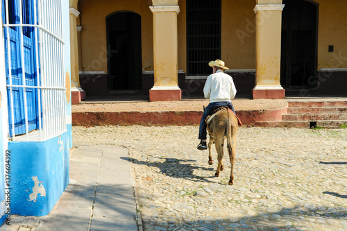 Obraz na płótnie Kuba, Trinidad, Plaza Mayor, Sancti Spiritus w salonie