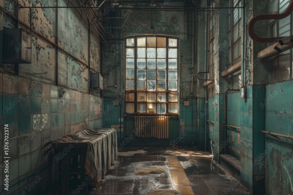 Fototapeta premium Interior of a textile factory