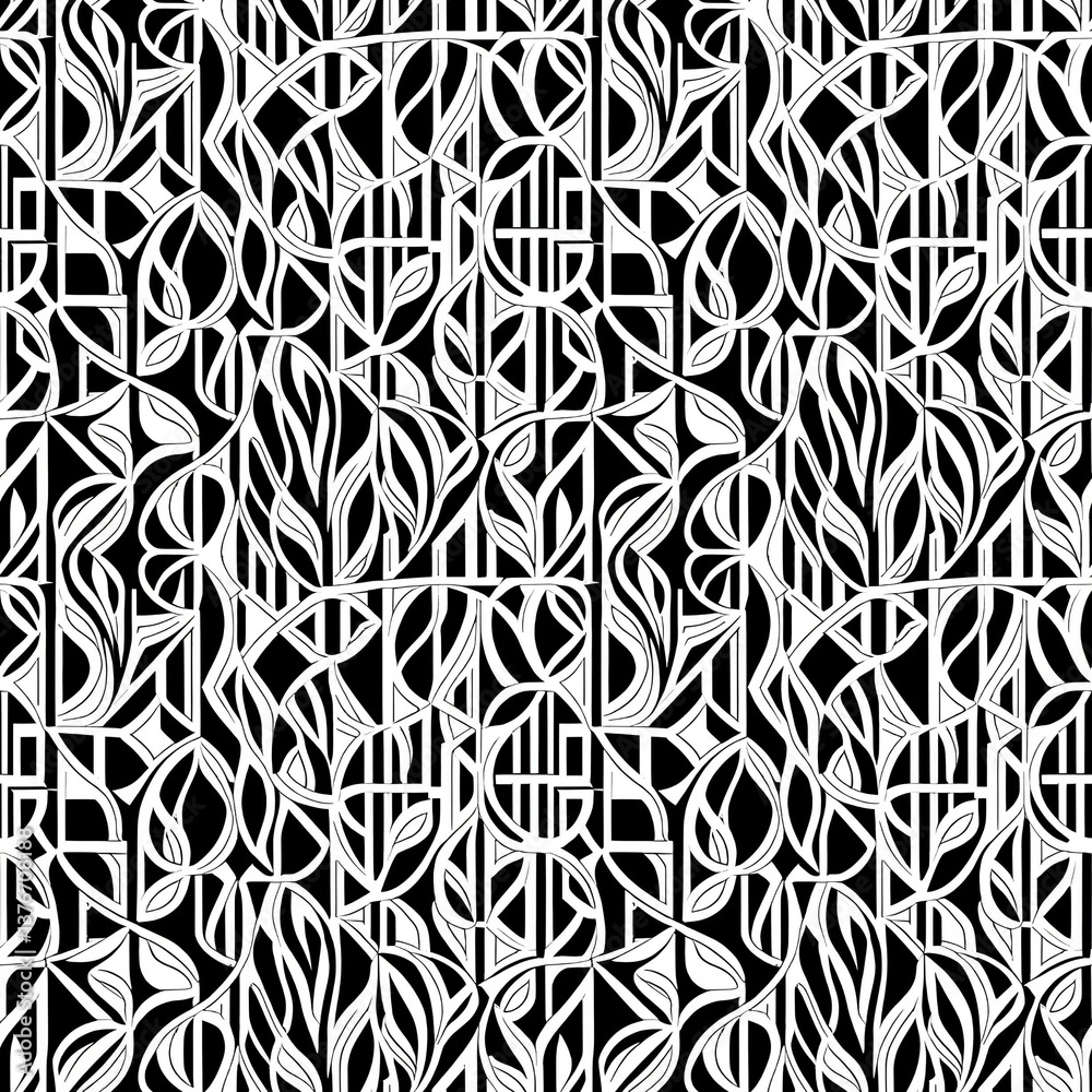 a black and white geometric pattern on a black background a black and white geometric pattern on a black background