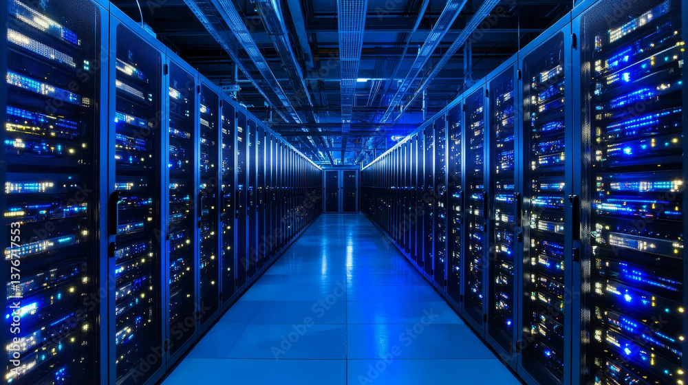 Big data cyber stream. Neural network and strings of code. 3D illustration hi-tech business ideas