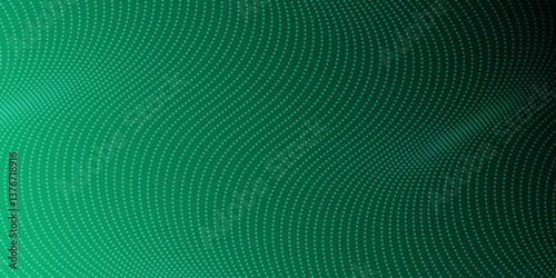 Abstract green background with wavy patterns creating a fluid design