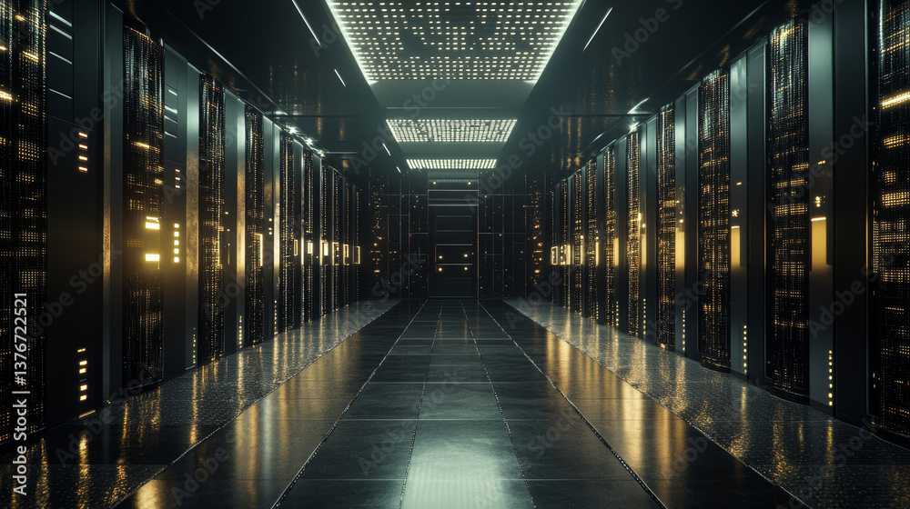 Obraz premium Blockchain Internet technologies. Binary code big data. Information technology, digital data stream. Data analysis. Quantum computer concept. 3D illustration of circuit