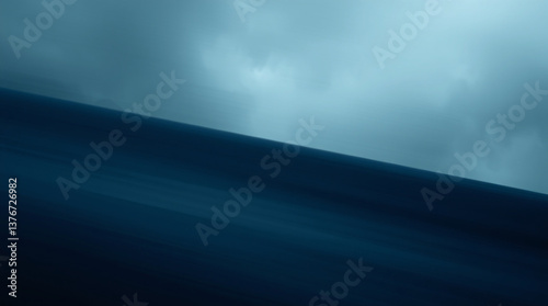 Stormy Motion Scene with Dark Skies and Diagonal Blur
