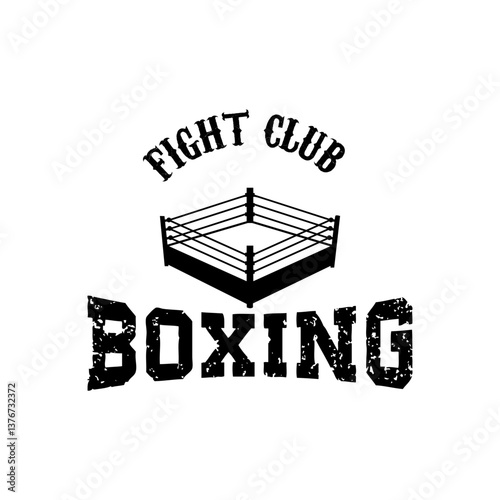 boxing club labels, emblems and design elements. Vector illustration.