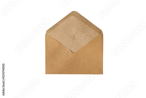 Open brown craft envelope