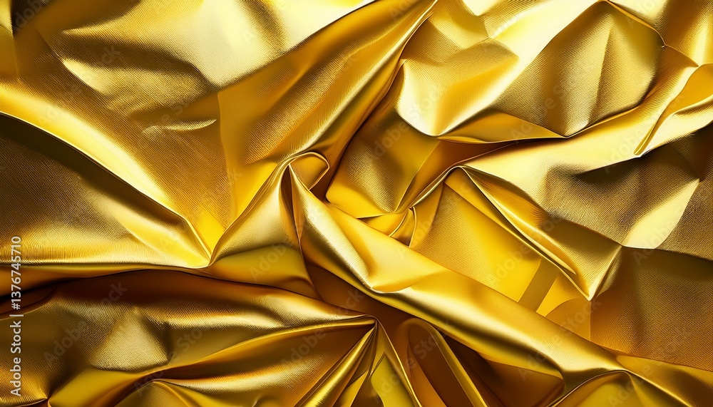 gold texture background of crumpled metallic yellow paper bright yellow wallpaper ai generation gold texture background of crumpled metallic yellow paper bright yellow wallpaper ai generation