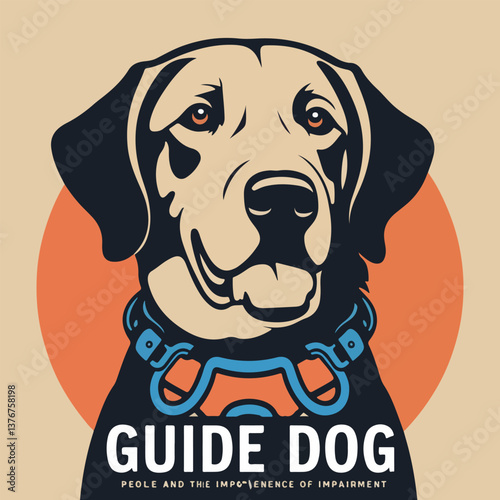 International Guide Dog Day Vector Designs - Guide Dog, T-Shirt, Poster, Sticker, Social Media, Print Card, Animated GIF
