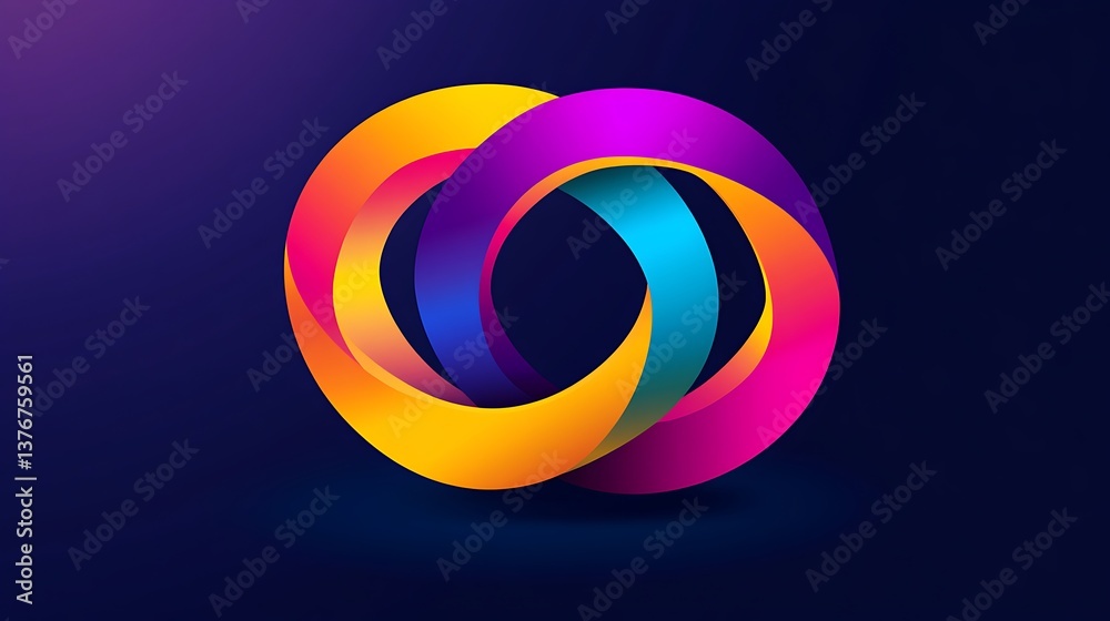 Three overlapping circles forming an empty logo design Three overlapping circles forming an empty logo design