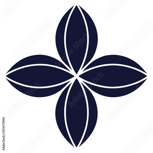 coveted renaissance Symmetrical abstract shape with crisp edges. Flat color, single-weight stroke, scalable. VECTOR FORMAT with Scalable Design. 8K