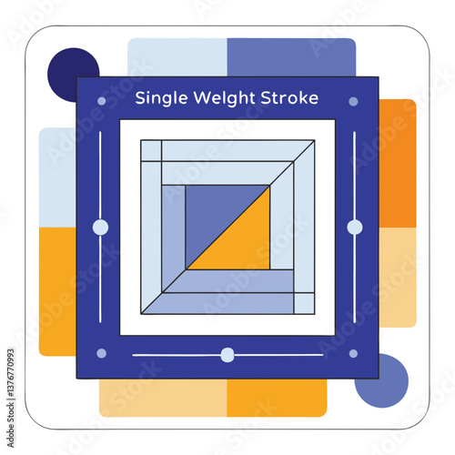 dreamy stunning Geometric square with a single-weight stroke. Flat color, crisp edges, scalable design. VECTOR FORMAT with Scalable Design. detailed