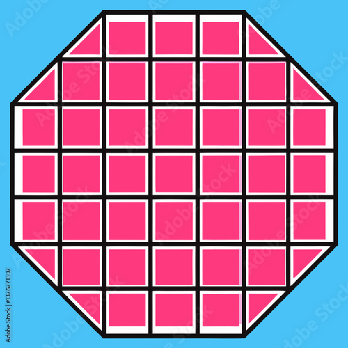 splendid gothic Geometric grid pattern with clean lines. Flat color, scalable, minimal design. VECTOR FORMAT with Scalable Design. high resolution