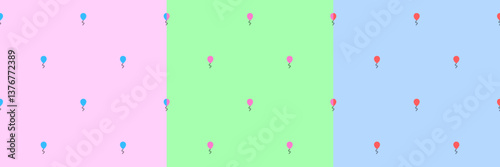Cute balloon seamless pattern background