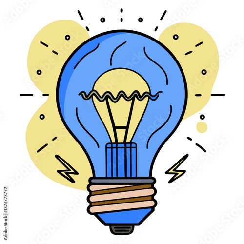 extraordinary romantic avant-garde Minimal silhouette of a lightbulb. Crisp edges, flat color, scalable design. VECTOR FORMAT with Scalable Design. artisan