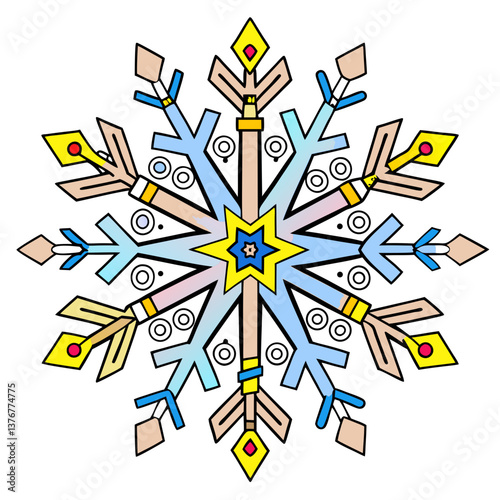 radiant tranquil classic Symmetrical snowflake silhouette. Flat color, single-weight stroke, crisp edges. VECTOR FORMAT with Scalable Design. elite