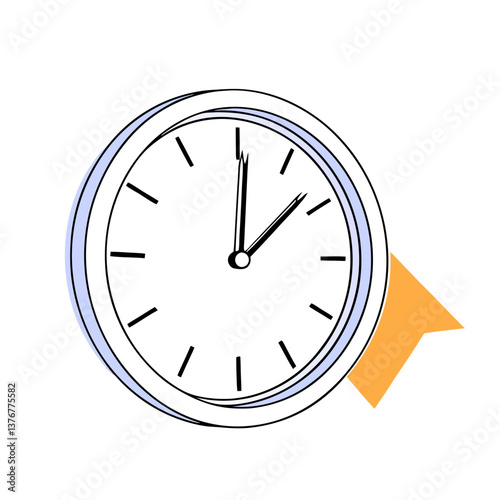 dramatic fascinating Pictogram of a clock. Crisp edges, minimal design, scalable design. VECTOR FORMAT with Scalable Design. museum quality