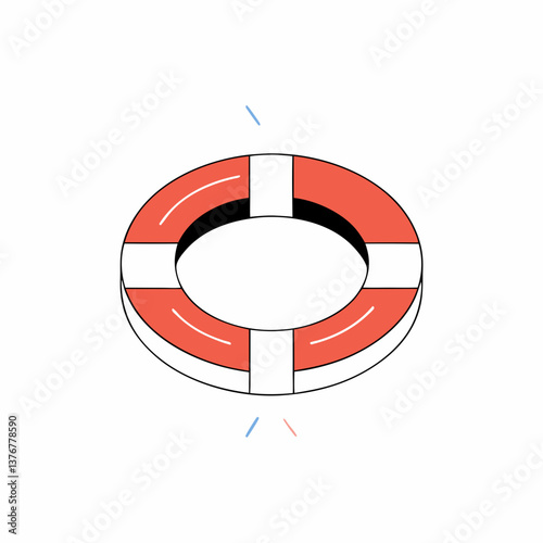 passionate alluring Scalable isometric torus with crisp edges and purple color. VECTOR FORMAT with Scalable Design. gallery standard