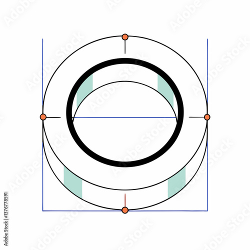 coveted rustic Scalable isometric torus with crisp edges and purple color. VECTOR FORMAT with Scalable Design. genuine