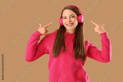 Beautiful young happy woman...