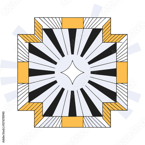 unparalleled organic Geometric pattern of radiating lines. Symmetrical, crisp edges, scalable. VECTOR FORMAT with Scalable Design. refined