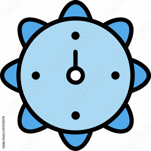 remarkable urban Minimal outline of a clock. Clean lines, flat color. VECTOR FORMAT with Scalable Design. elite