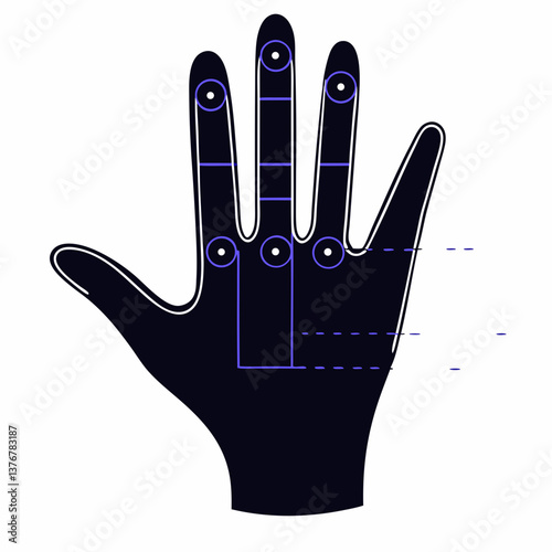 standout retro Crisp edges outlining a hand. Scalable, single-weight stroke. VECTOR FORMAT with Scalable Design. ultra HD