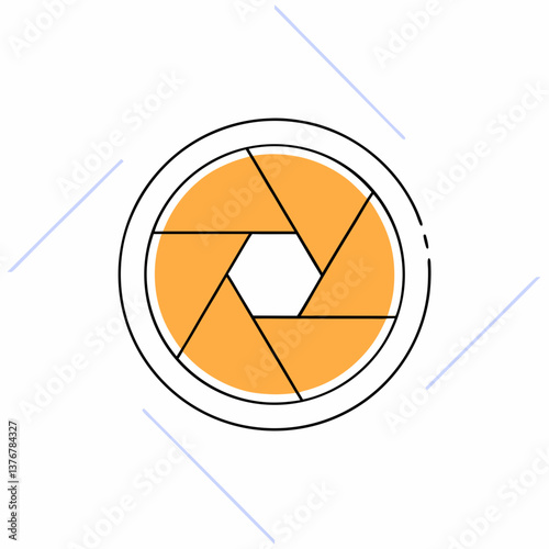 standout vintage Scalable, flat color camera icon with crisp edges and a single-weight stroke. Geometric design. VECTOR FORMAT with Scalable Design. elite