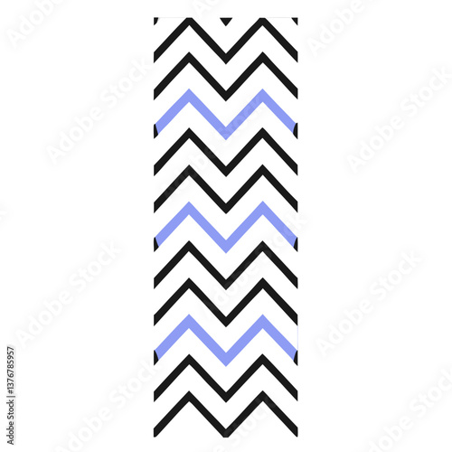 gorgeous standout Interlocking chevron shapes forming a zigzag pattern. Flat color, crisp edges. VECTOR FORMAT with Scalable Design.