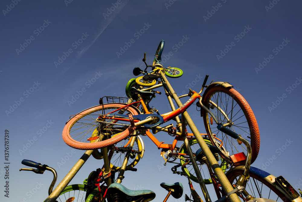 Fahrrad, Burgenland, Österreich, Neusiedlersee Seewinkel