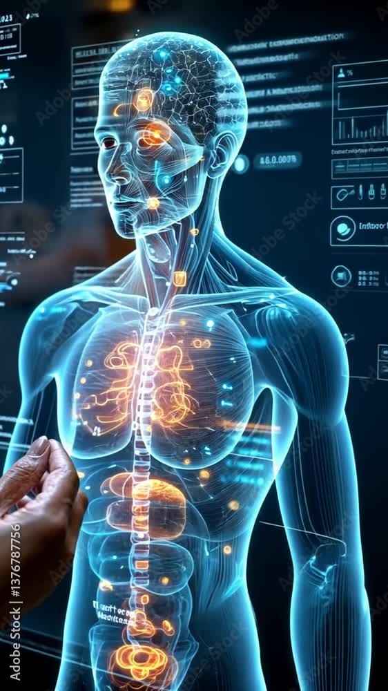 Medical Visualization of Human Anatomy with Internal Organs
