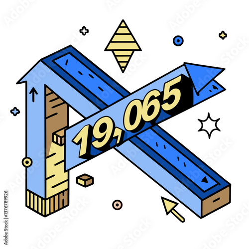 wonderful calm victorian Isometric arrow pointing upwards. Crisp edges, flat color, symmetrical design. Scalable minimal design. VECTOR FORMAT with Scalable Design. gallery standard
