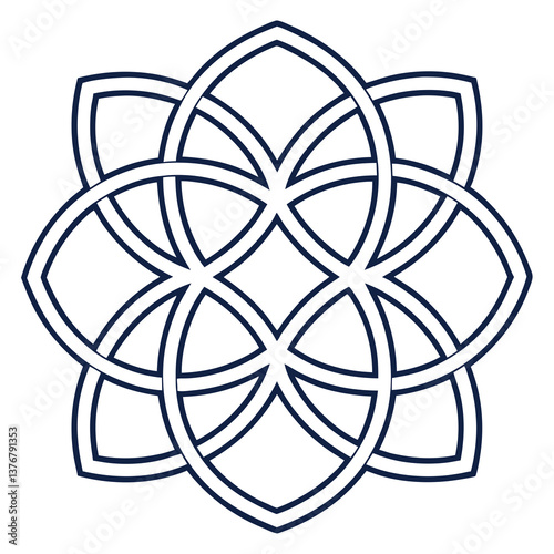 exceptional traditional Geometric pattern of interlocking squares. Clean lines, flat color, scalable design. VECTOR FORMAT with Scalable Design. top-tier