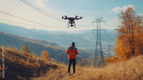 Remote Power Grid Inspection Aiding Sustainable Energy with Advanced Drone Technology