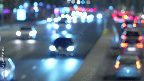 traffic at night
