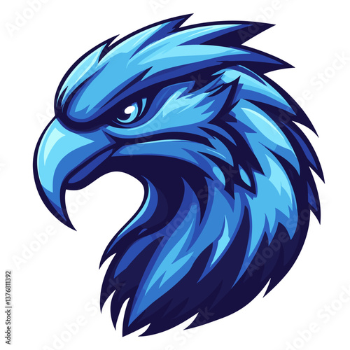 Vector logo showcasing a side view of a razor-clawed raptor for esports branding