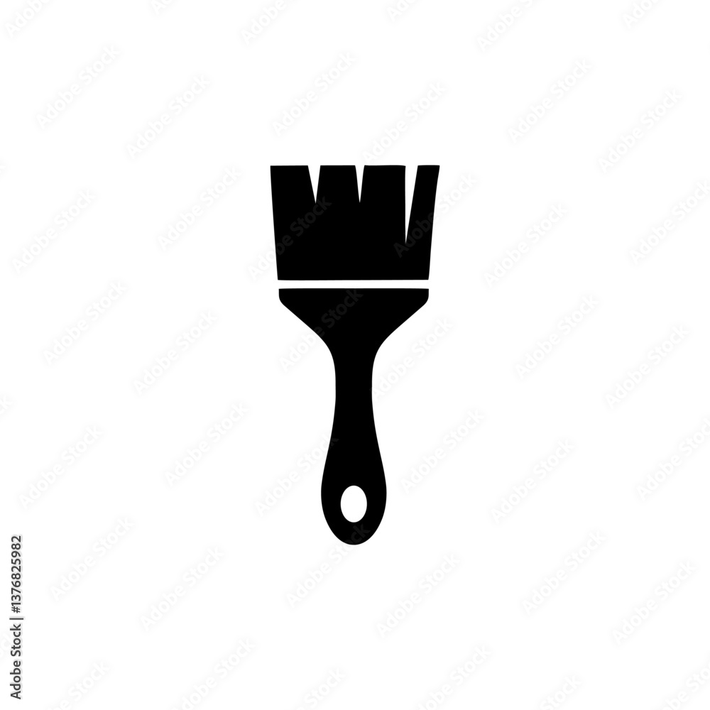 vector logo, paint brush on transparent background clean clear vector logo, paint brush on transparent background clean clear