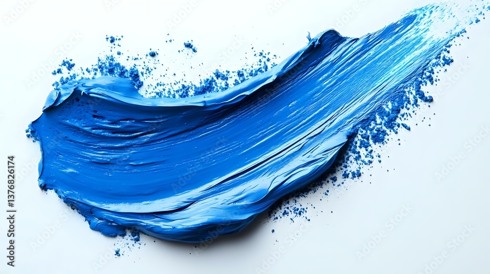 Dynamic blue paint stroke with splashing texture and smooth gradient effect creates artistic motion on white background, suitable for creative design projects. Dynamic blue paint stroke with splashing texture and smooth gradient effect creates artistic motion on white background, suitable for creative design projects.
