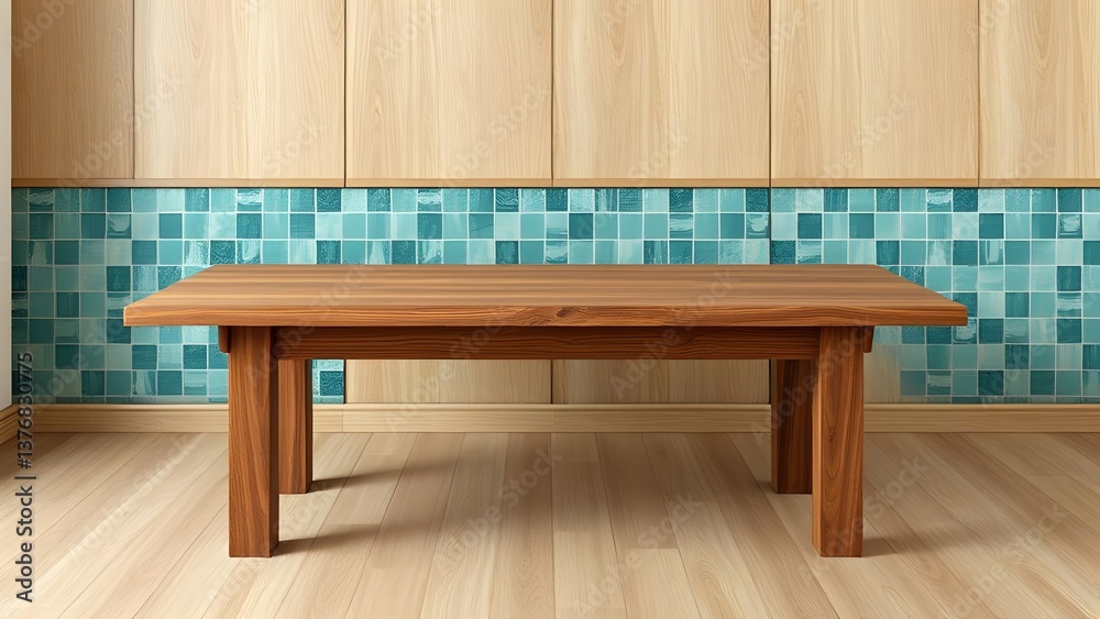 Fototapeta premium Sculpted Wood Countertop: Abstract and Avant-Garde Beauty