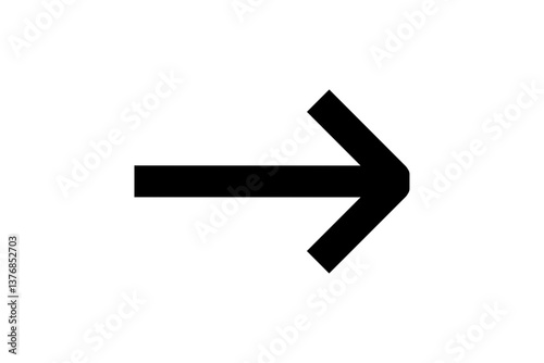 black straight arrow right side direction png file type on transparent  background png file type for apps, website, web, UI, logo, designs