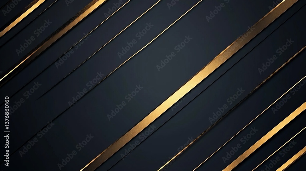 Elegant Dark Background Gold Diagonal Lines Abstract Texture Luxury Design Modern Geometric Pattern Premium Vector Graphic Illustration Wallpaper     