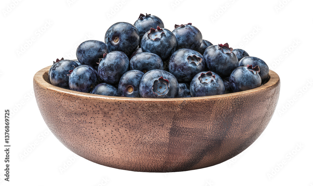 Blueberries in bowl on transparent background to show fresh fruit. Healthy food Blueberries in bowl on transparent background to show fresh fruit. Healthy food