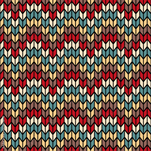 Knitted background pattern wallpaper knitting decorative print handmade textile knitting handiwork	
