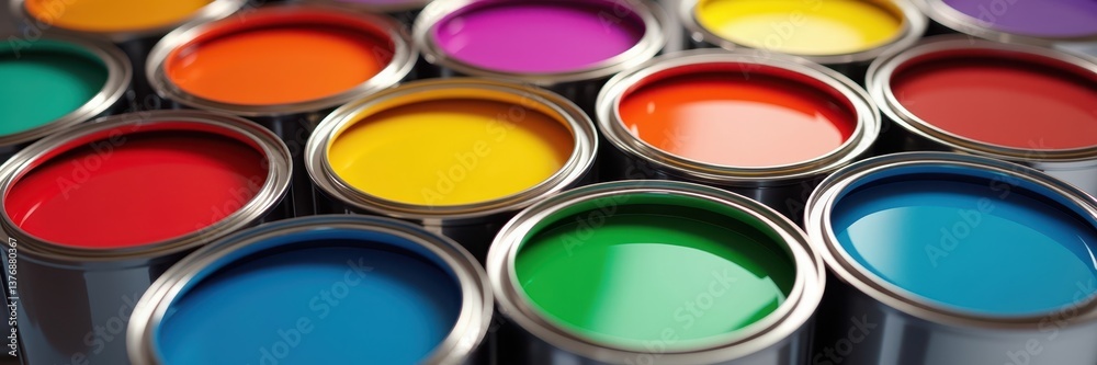 Chromatic Array of Paint Cans - Artsy Spectrum Chromatic Array of Paint Cans - Artsy Spectrum
