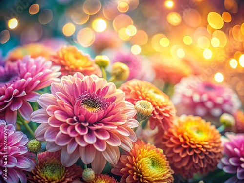Bokeh Floral Pattern Background - Soft Focus Flower Design