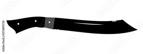 Silhouette of Pattimura’s Machete, Traditional Indonesian Weapon