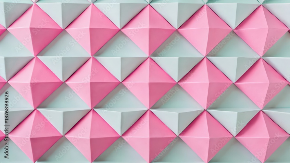 Abstract Pink and Gray Geometric Pattern Abstract Pink and Gray Geometric Pattern