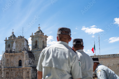 Wallpaper Mural Mexico streets anonymous police forces standing in tourist area Torontodigital.ca