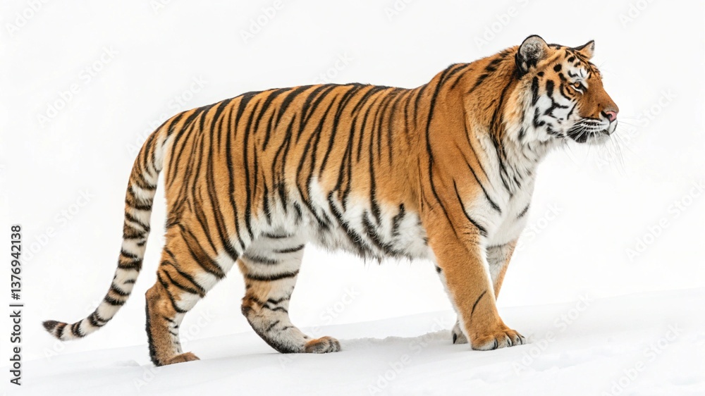 Obraz premium south china tiger isolated on white background